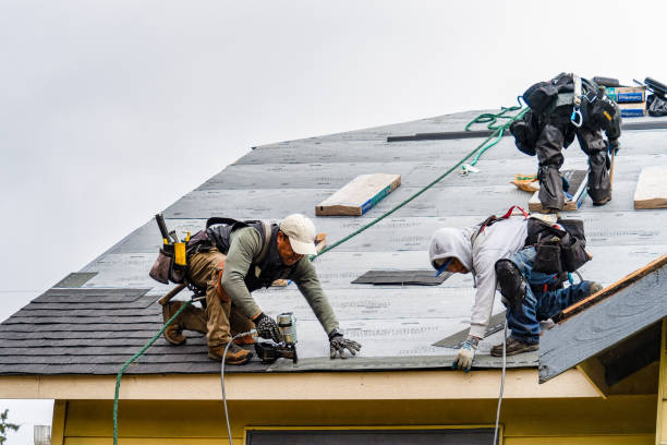 Professional Flat Roof Repair technician working in Palmyra, IN